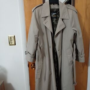 London Fogs Women's Tan Trench Coat